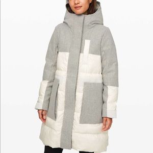 Lululemon winter chill wool parka, size 6